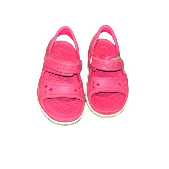 Girls Crocs Crocband Imagination pink Sandals toddler child kids size 7 - Picture 2 of 4